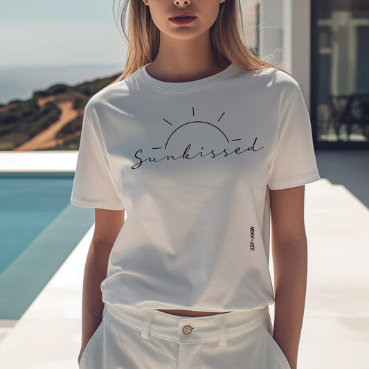 Unisex t-shirt: Sun-kissed, minimalist design