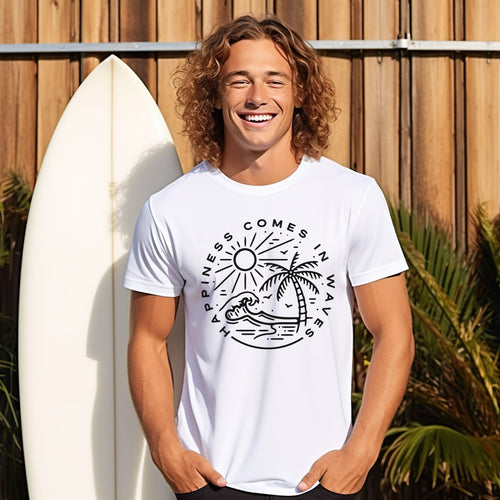 Unisex t-shirt: Happiness comes in waves