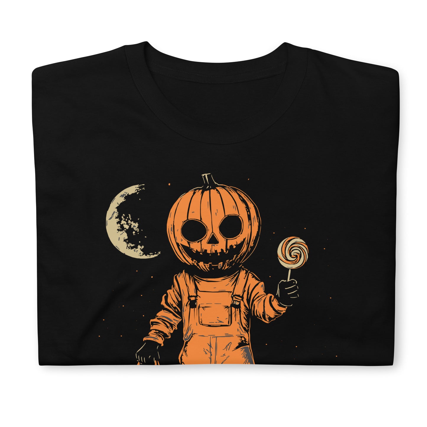 Unisex Halloween T-Shirt: Pumpkin with candy