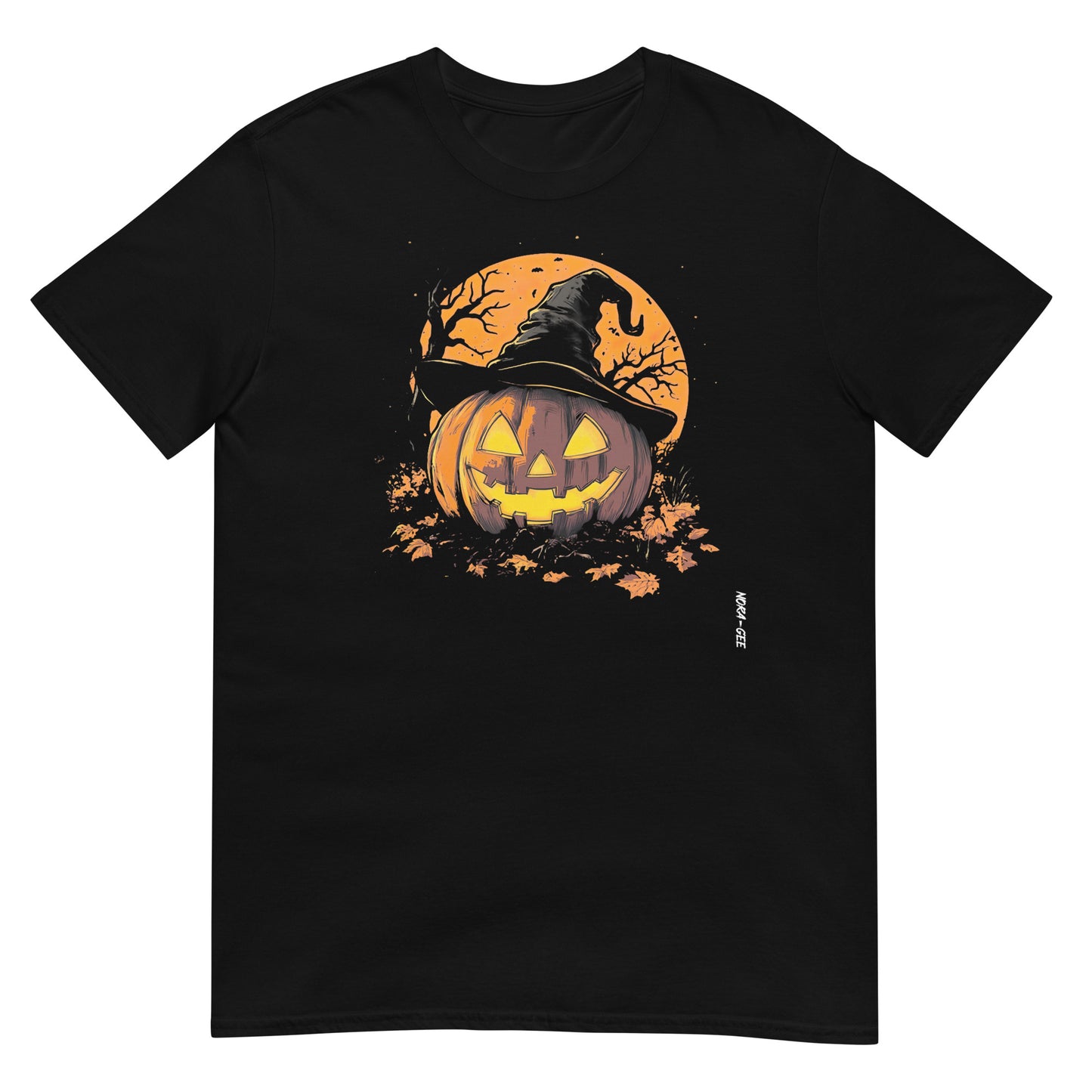 Unisex Halloween T-Shirt: Pumpkin in the Night