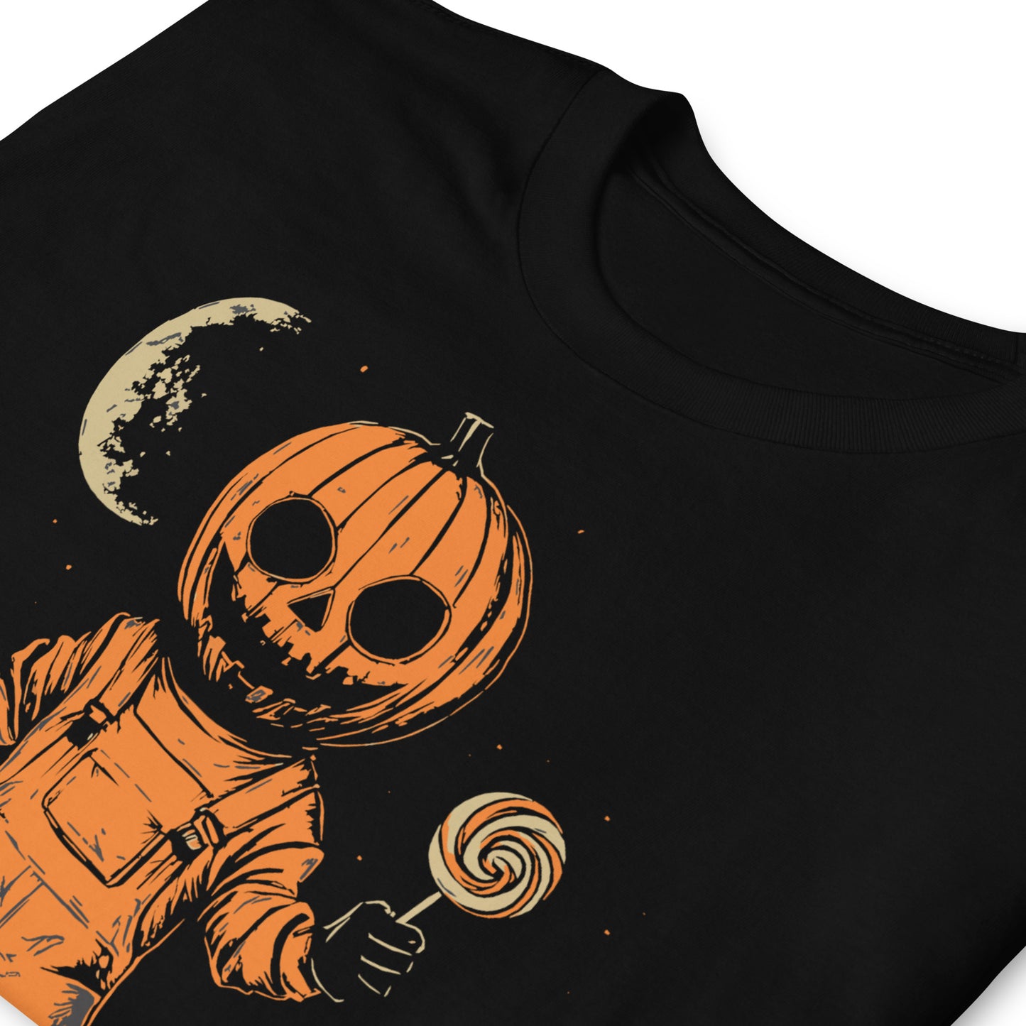 Unisex Halloween T-Shirt: Pumpkin with candy