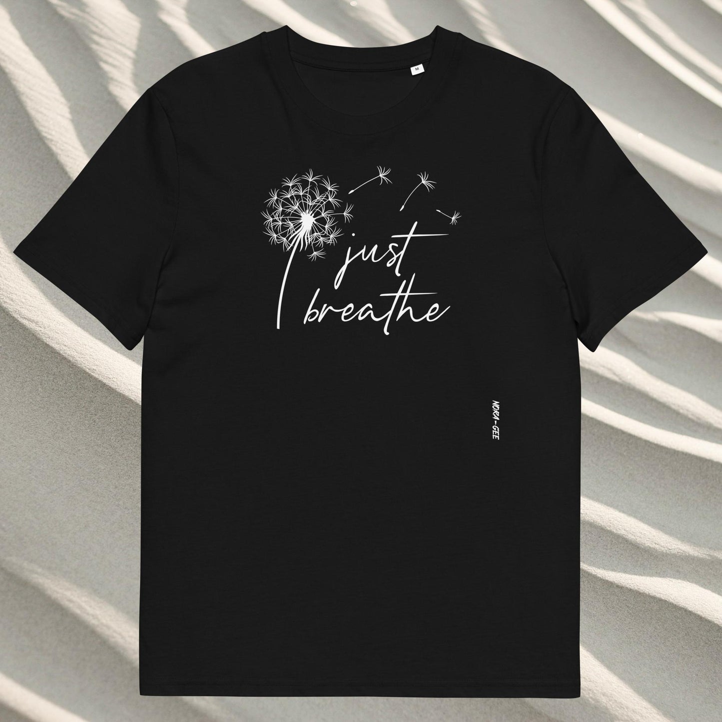 Organic cotton unisex t-shirt: Just breathe