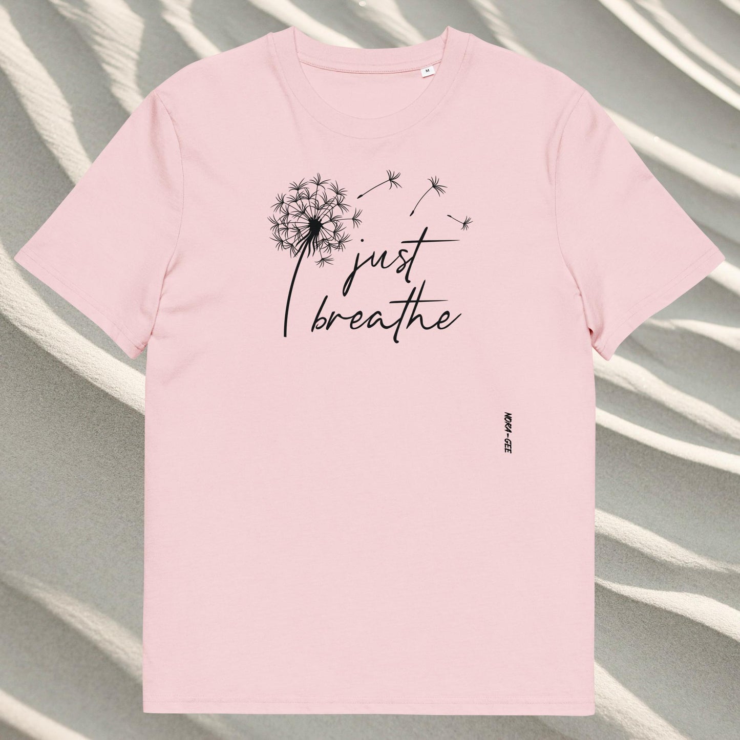 Organic cotton unisex t-shirt: Just breathe