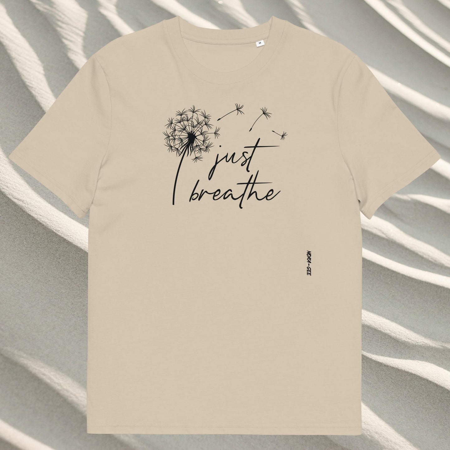 Organic cotton unisex t-shirt: Just breathe