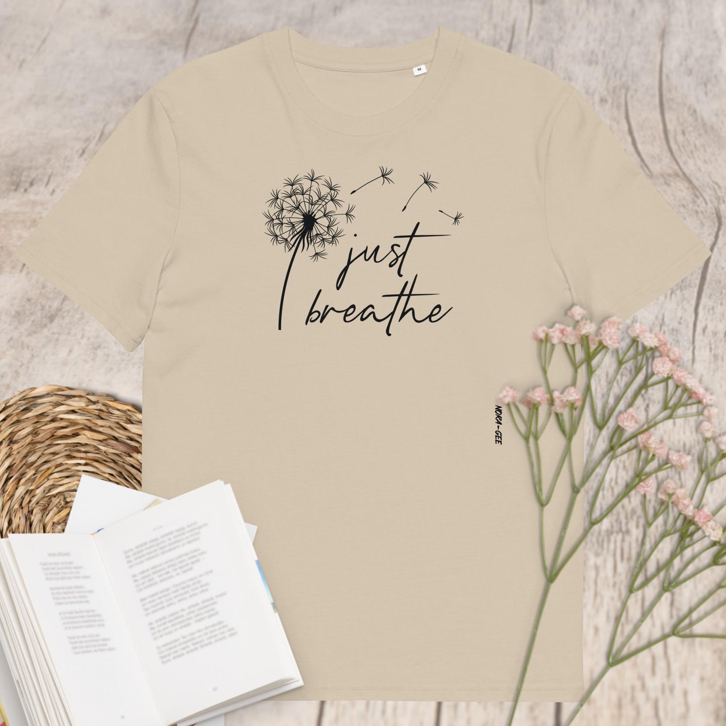 Organic cotton unisex t-shirt: Just breathe