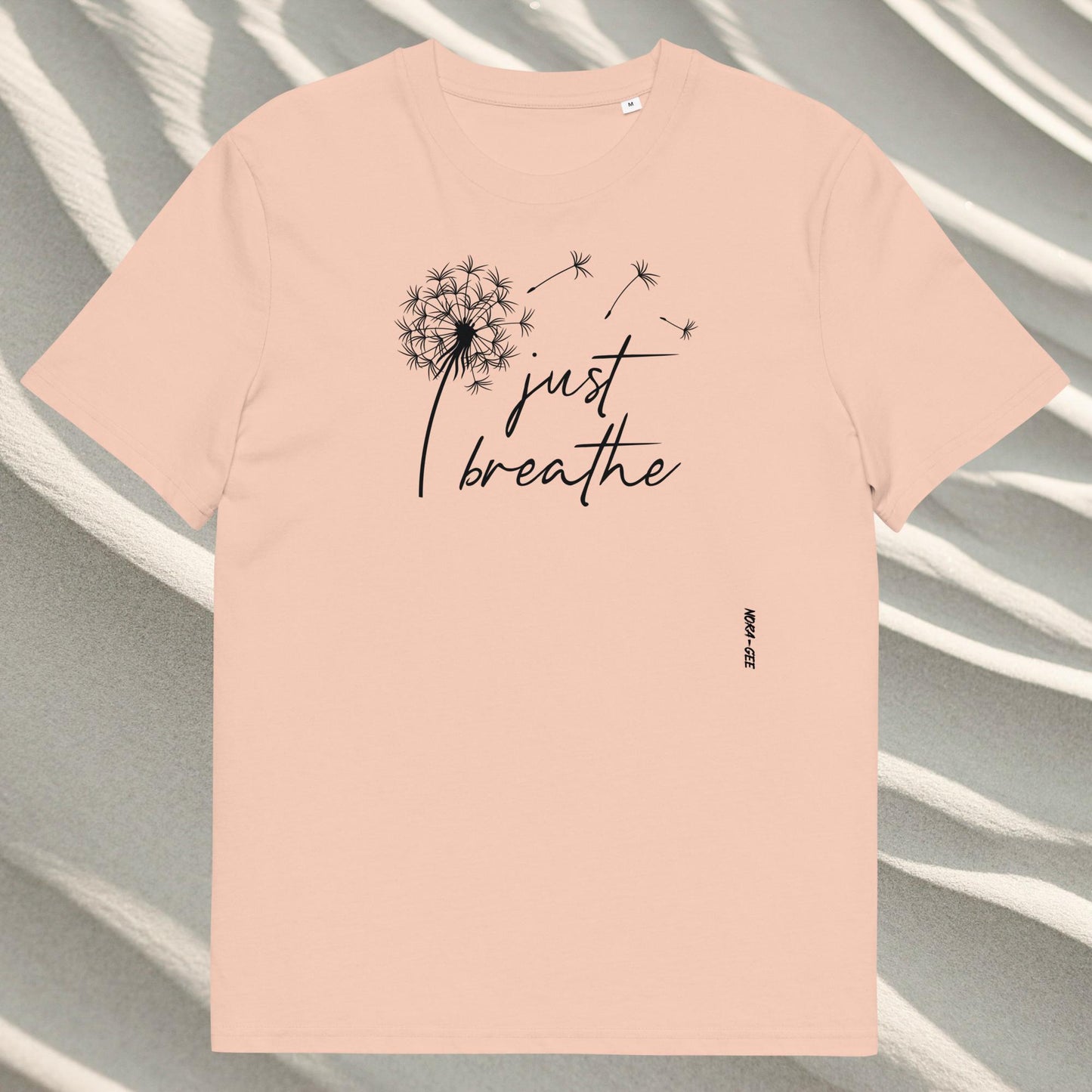 Organic cotton unisex t-shirt: Just breathe