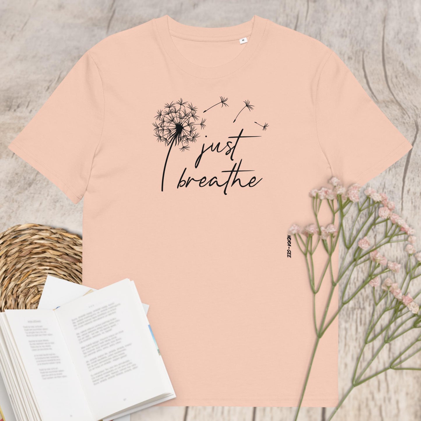 Organic cotton unisex t-shirt: Just breathe