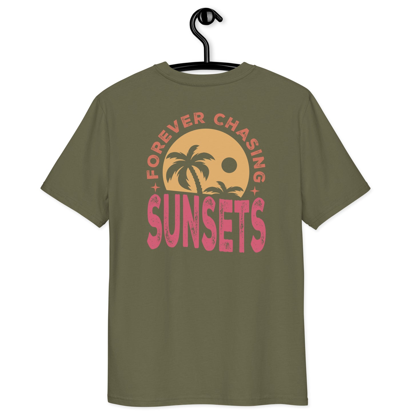 Unisex t-shirt: forever chasing sunset 4