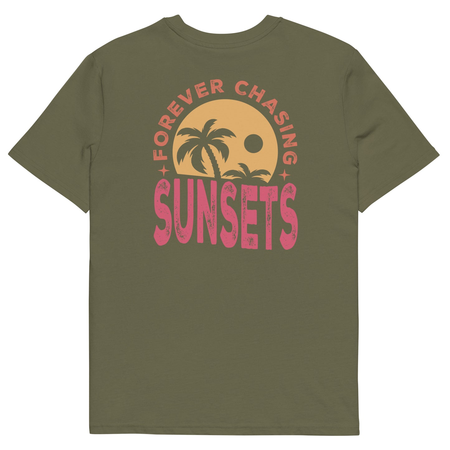 Unisex t-shirt: forever chasing sunset 4