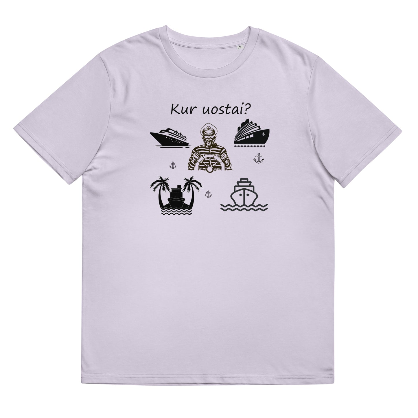 Organic cotton unisex t-shirt: "Where do you go?"