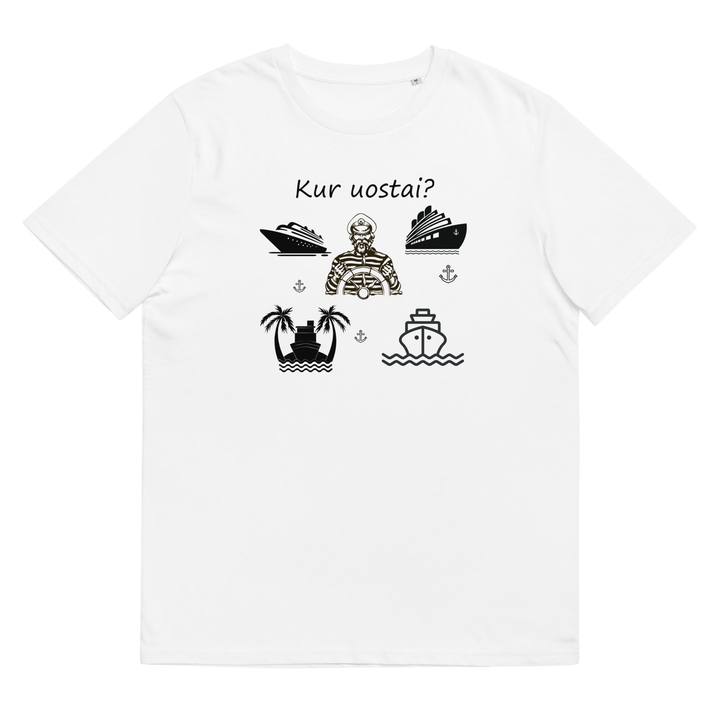 Organic cotton unisex t-shirt: "Where do you go?"