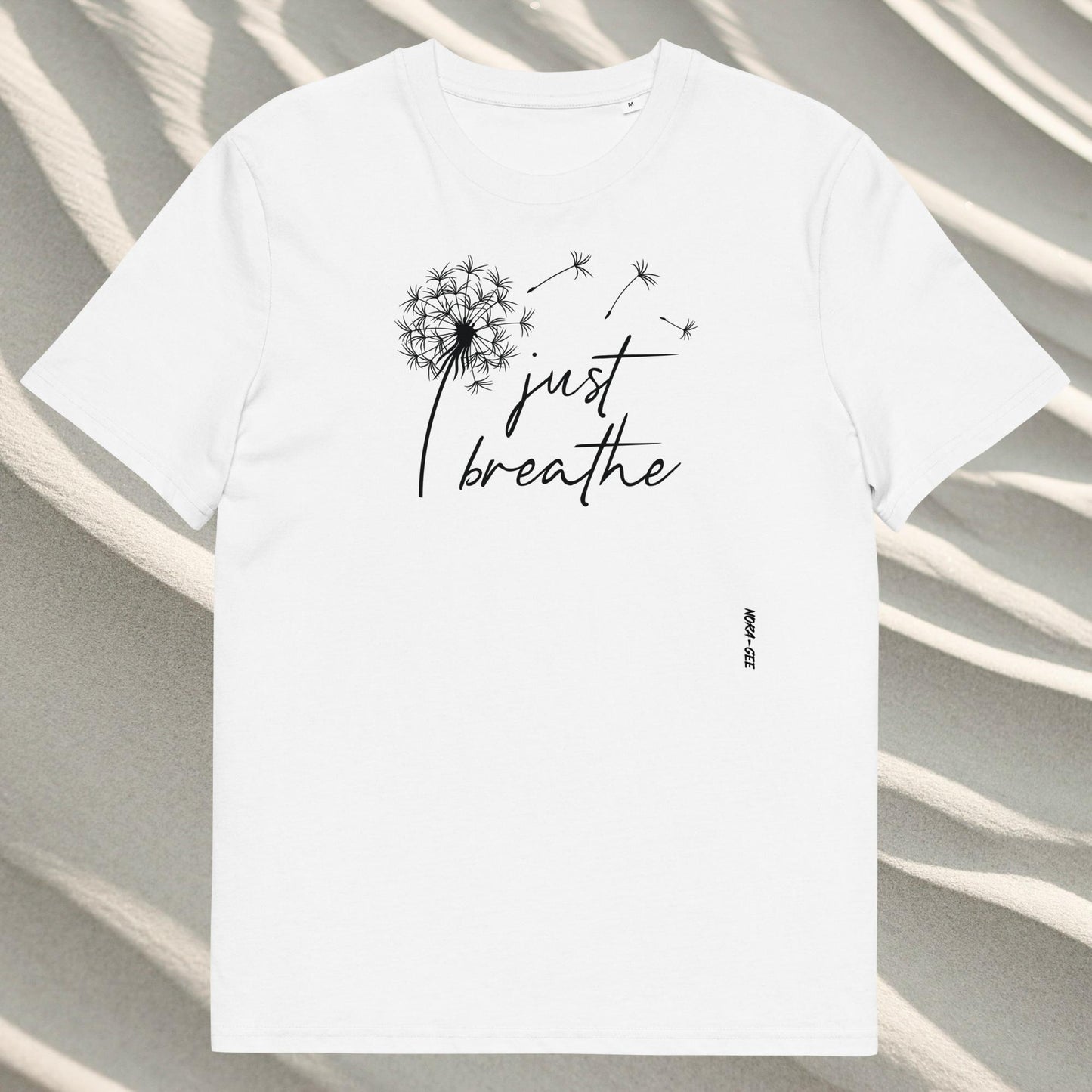 Organic cotton unisex t-shirt: Just breathe