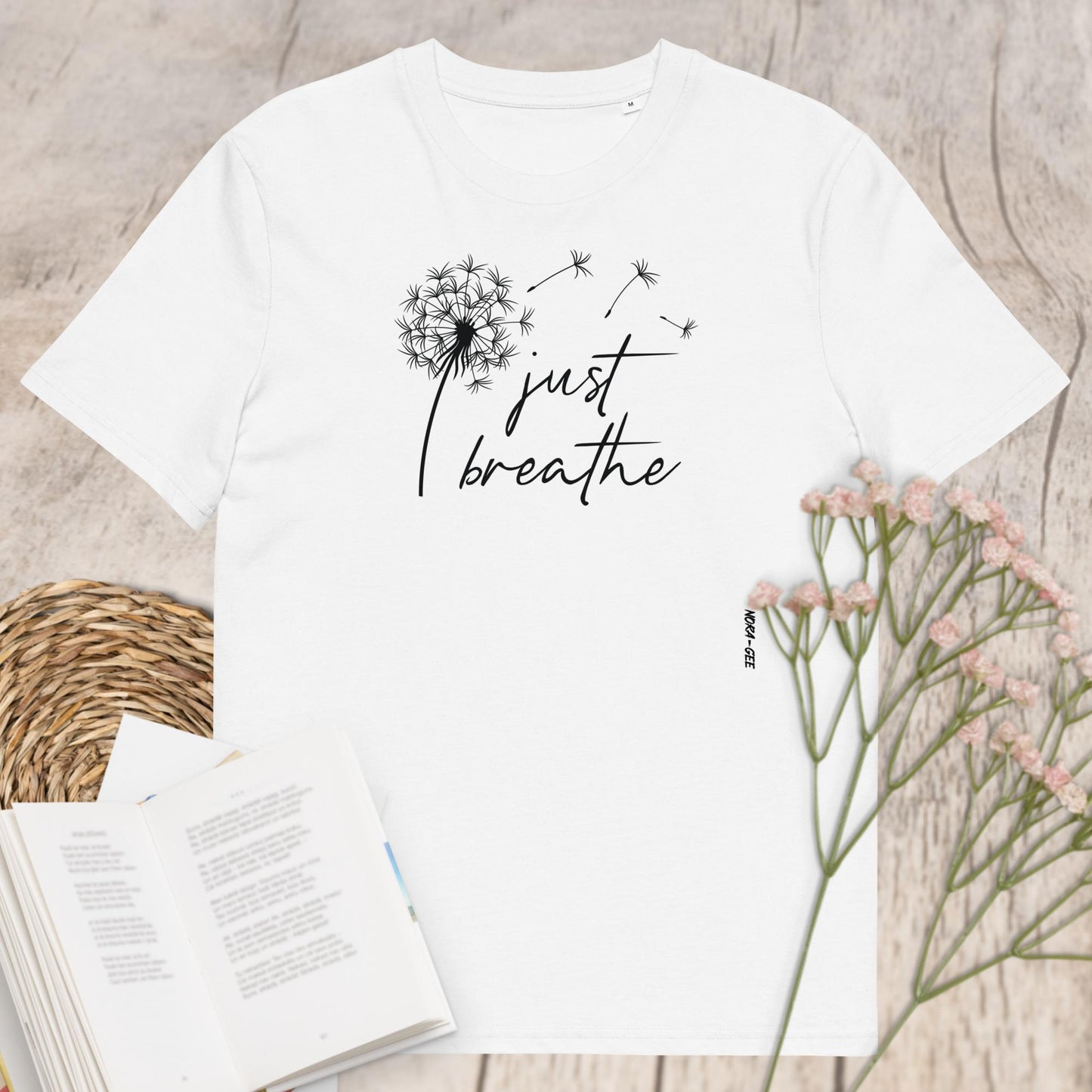 Organic cotton unisex t-shirt: Just breathe