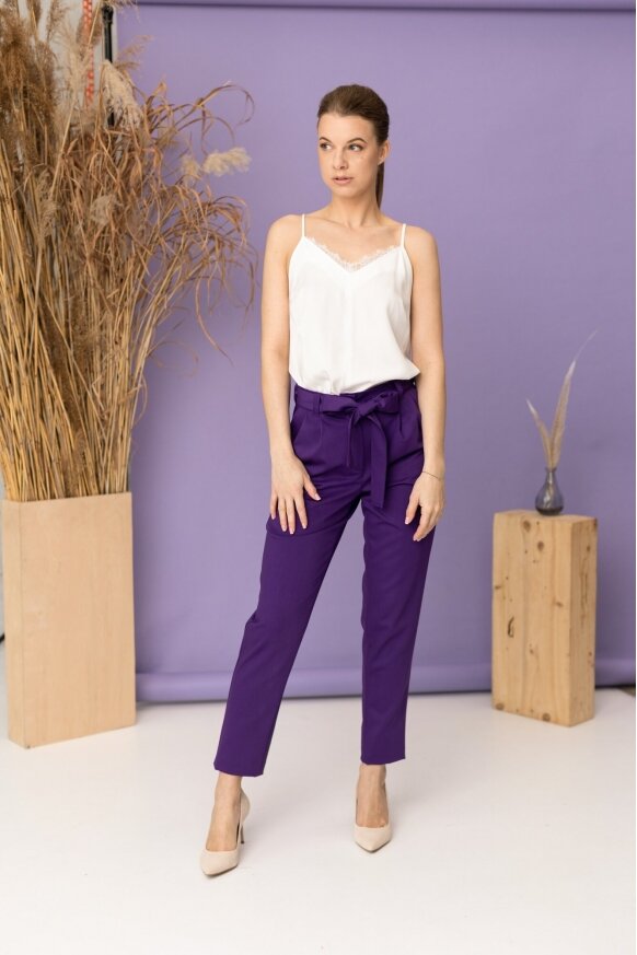 Lilac paper bag on sale trousers